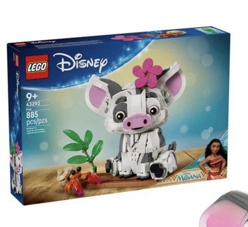Lego Disney Moana Pua 43292 Building Toy Set (885 Pcs) Brand New