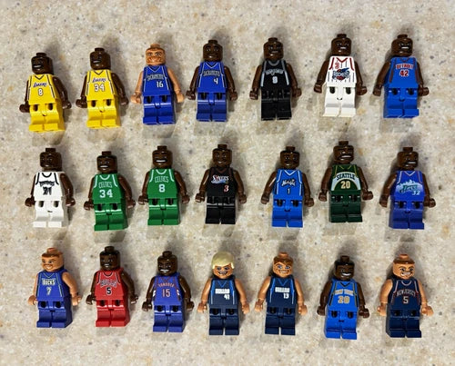 21 MEOW NBA Collectible Basketball Minifigure Lot Sports Theme Players