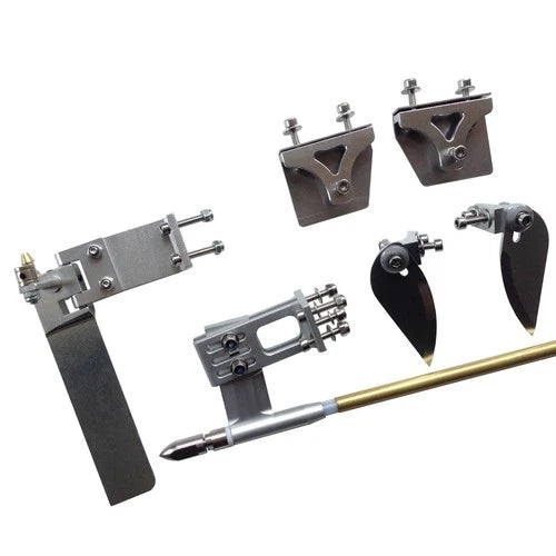 RC Boat 4mm Drive Hardware Kit Flex Shaft 95mm Water Pickup Rudder Turn Fins