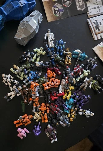 Mega Bloks Halo Lot - 35+ Figures, Drop Pods, Weapons, Series Delta/Echo