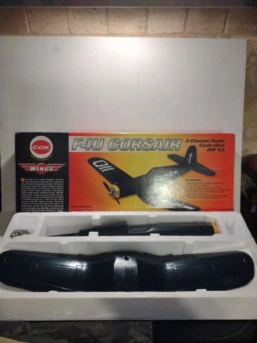 Vintage Cox Wings F4U Corsair RC Airplane ARF Kit 3-Channel NOS READ