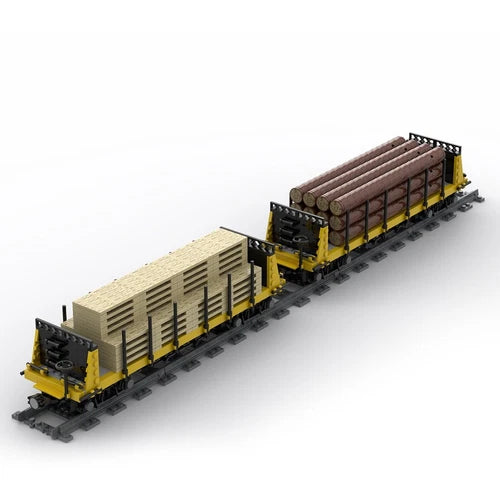 ZITIANYOUBUILD Lumber Car Carriage 1287 Pieces Model Building Toys Set MOC Build