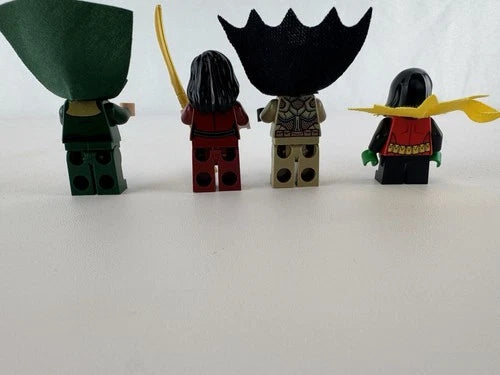 LEGO DC SuperHeroes Minifigure Lot (4) Batman & Robin Ra’s & Talia Al Ghul 76056