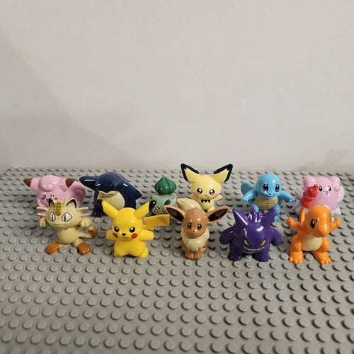 Pokemon MiniFigs Set Of 11 GENGAR EEVEE CHARMANDER PIKACHU SQUIRTLE BULBASAUR +