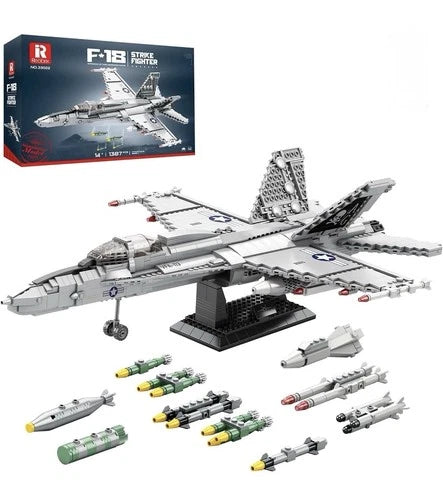 F-18 Super Hornet Fighter Jet Building Blocks 1462PCS Model New In Box