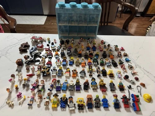 Lego Mini Figure Lot Assorted - 81 Minifigs -Friends - Pets - Animals & Extras