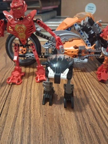 LEGO BIONICLE Rotor Bike Bulk Lot w/ Toa & Creature Figures