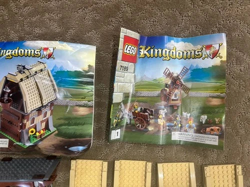 LEGO Castle: Mill Village Raid 7189 Retired Build barn only as shown parts