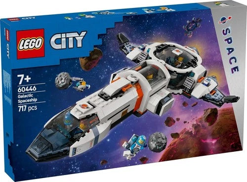LEGO City Space 60446 Modular Galactic Spaceship 717-Piece Building Set