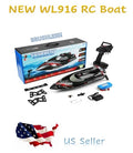NEW RC Racing Boat WL916 RTR 55+km/h Brushless Water Cooling and Auto-Flip