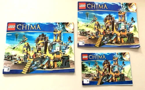 LEGO Legends of Chima The Lion CHI Temple 70010 COMPLETE TEMPLE, MANUALS NO BOX