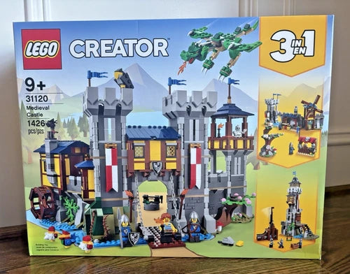 Lego 31120 Medieval Castle Creator 3-in-1 Set Black Falcon NEW in Box Retired