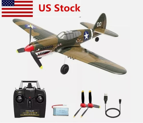 Volantex P40 2.4G 4CH 6Axis Fighter RC Airplane Gyro Fixed Wing Remote Plane Toy