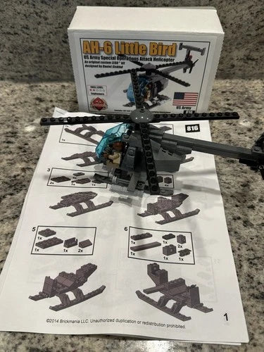 Brickmania AH-6 Little Bird Light Attack Helicopter Kit