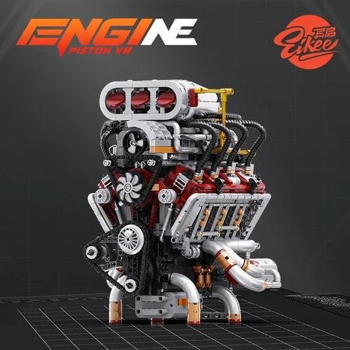 Dodge Charger R/T V8 Roots Supercharger Engine Motor That Run Building Kits STEM
