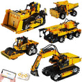 HPROMOT 5-in-1 Building Toys STEM Robotics Kits - Remote-Controlled Excavator...