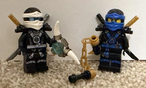 LEGO Ninjago Deepstone Armor Zane & Jay Minifigures - 2015 Very Rare Posession