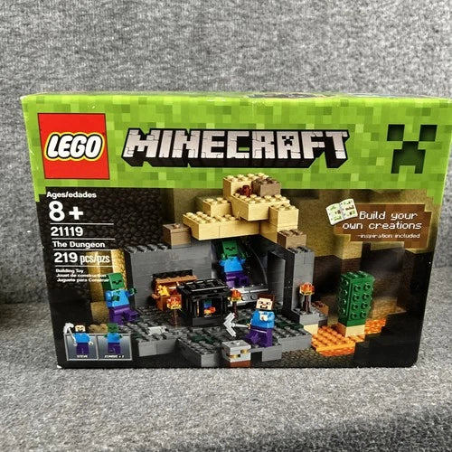 LEGO Minecraft Lot 21119 21141 21177 21251 Sealed NIB Retired 4 Set Bundle
