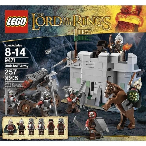 MEOW Lord of the Rings 9471 Uruk-hai Army NEW! Eomer Rohan Helm's Deep Horse