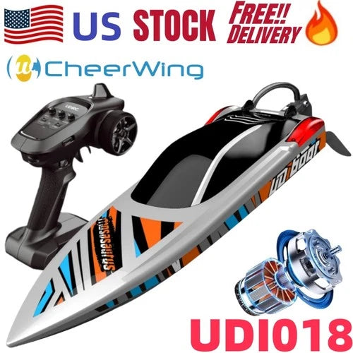 New Cheerwing UDI018RC Boat 22" Large Brushless 40Km/h High Speed w/ LED Lights
