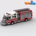 MOC-156284 Assembled Fire Pump Truck building blocks Toys Christmas gift