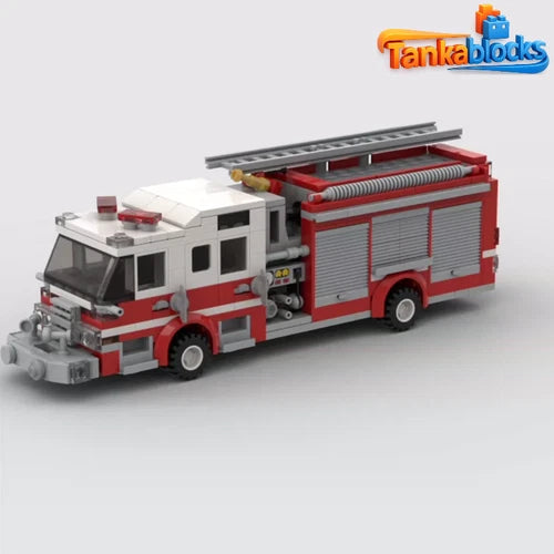MOC-156284 Assembled Fire Pump Truck building blocks Toys Christmas gift