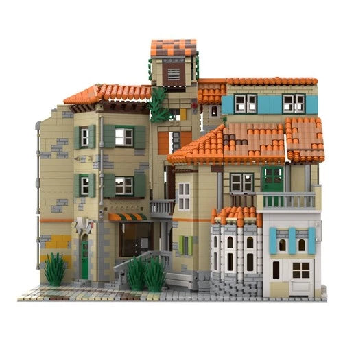 Corner Mansion MOC Building Modular Architecture Design 3365 Pcs