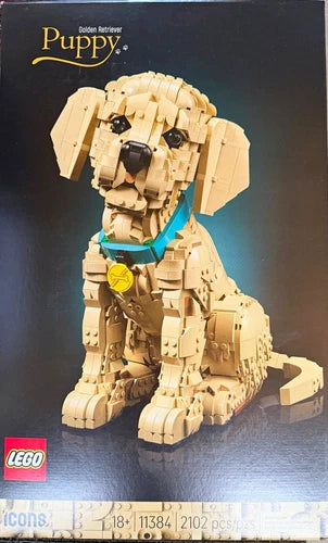 LEGO Icons Golden Retriever Puppy 11384 New 2102 Pcs Dog Building Set