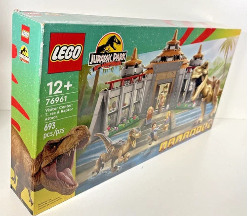 MEOW Jurassic World Visitor Center: T. Rex & Raptor Attack (76961) - NEW