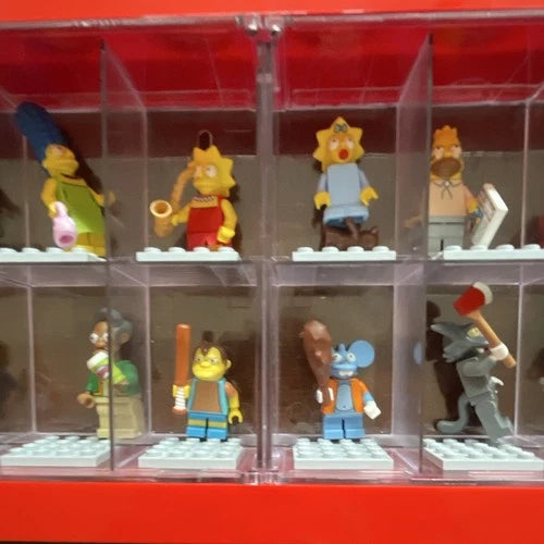 LEGO The Simpsons Minifigures Series 1-never played with display case-MINT!!!!!!