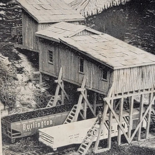 Muir Models WizardRU In Wood Allegheny Coal Tipple Vintage Kit for Train Layouts