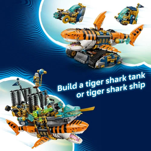 MEOW DREAMZzz Tiger Shark Tank Building Toy for Boys & Girls - Ages 9+ - Pretend