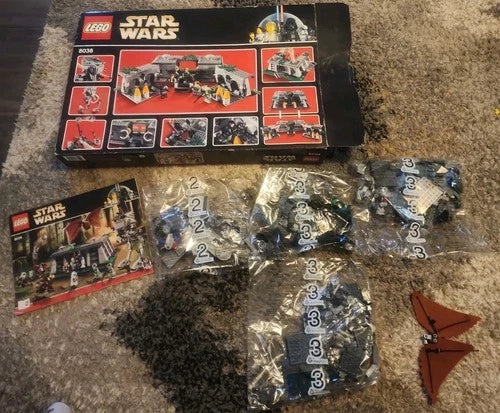 MISSING PIECES LEGO Star Wars 8038 The Battle of Endor With Box And Manuals