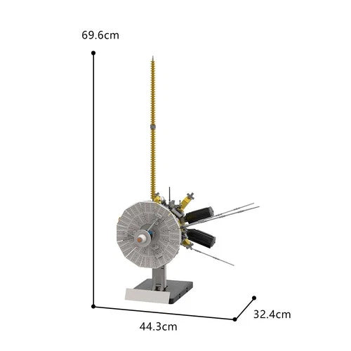 Space Cassini Huygens Probe Model with Base 2096 Parts Building Blocks Set