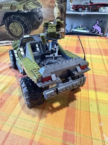 Mega Bloks Construx Halo 10th Anniversary Edition UNSC Warthog 96973 W/stickers
