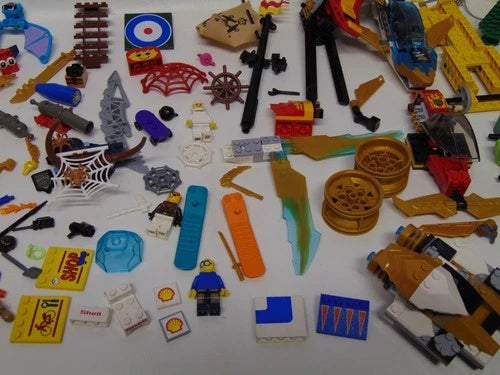 Big Lot legos minifigs Battery Operated Ninajo Start Wars Spider Man Platforms