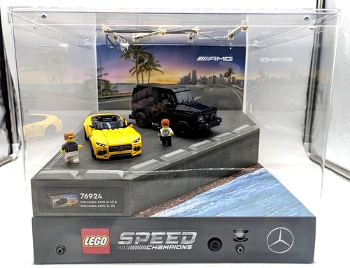 *PRE-OWNED* Mercedes AMG X Lego Speed Champions G63 & SL63 - LED Display 76924