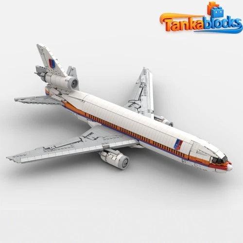 MOC-228395 American DC-10 United Airlines 1908 Pieces Building Blocks Toys Set