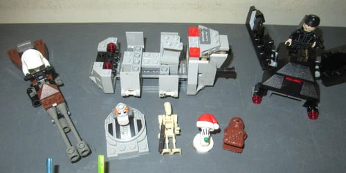 Lego Star Wars Minifigure and Vehicle Lot - Han Luke Leia