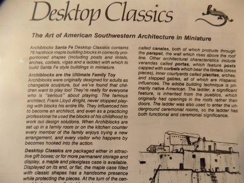 Archiblocks Desktop Classics SANTA FE - New Open Box