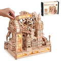 ROKR Marble Travel · London 3D Wooden Puzzle Marble Run Model Kit Puzzle Gift