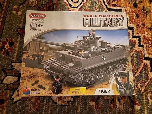 IMEX Oxford Tiger 1 German Heavy Tank Brick Building Set (709pc) OM33013
