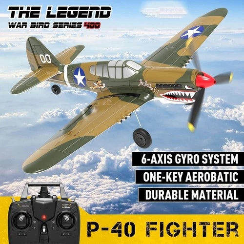 Volantex P40 Plane 2.4G RC Airplane 4CH 6Axis Gyro Fixed Wing Remote Fighter