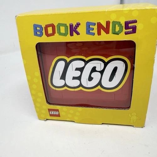 LEGO Brick Bookends Pair Home Office 2009 852521 NEW SEALED Red Discontinued