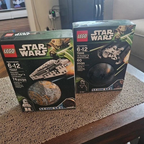 New Sealed LEGO Star Wars Planet Series 3 Retired (75008, 75007)