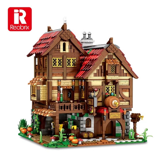 Medieval Tavern House Building Blocks European Street Brick 3114PCS NEW IN BOX