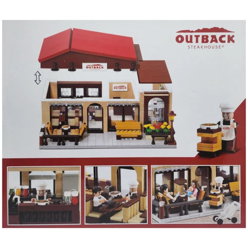 Oxford Building Blocks Outback Steakhouse Town Series 930pcs Korea Limited Rare