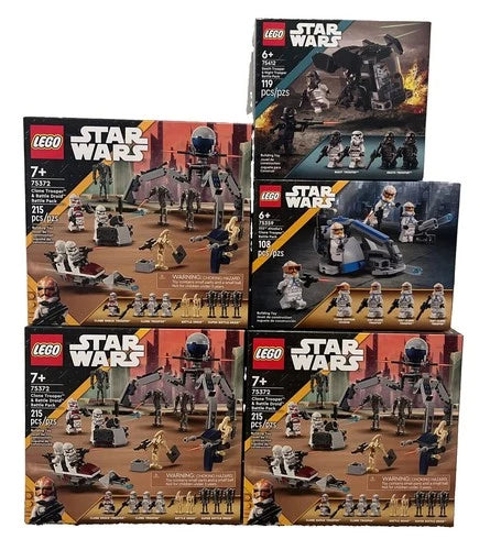 MEOW Star Wars Clone Trooper & Battle Droid Battle Packs 75372, 75359, 75412