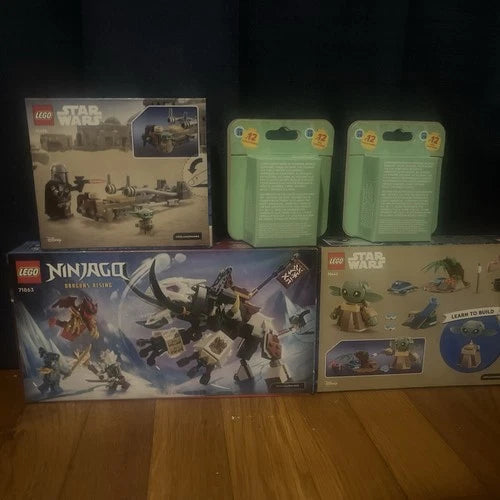 MEOW sealed sets lot of 3 and 2 blind minifigures