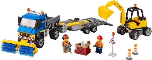 NEW Lego CITY 60152 Sweeper and Excavator. Construction. Great Vehicles. Truck